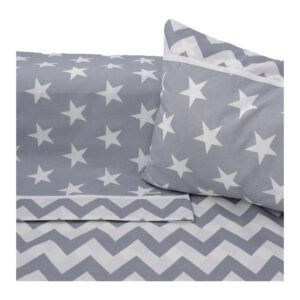 Σεντόνια κούνιας Αστεράκι-Διαγωνάλ γκρι-483