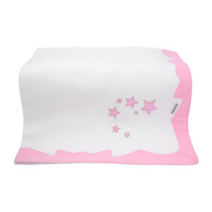 Πάνα μωρού πικέ αστεράκια ροζ 501