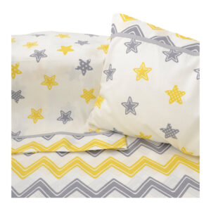 Σεντόνια κούνιας Αστεράκι-Διαγωνάλ κίτρινο-486